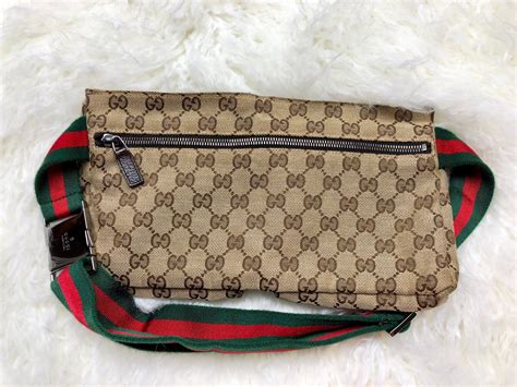 gucci dildo fanny pack|GUCCI Waist Pouch Bum Bag Fanny Pack GG Canvas Beige .